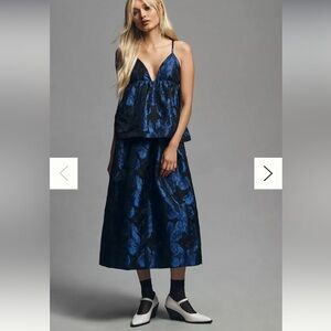 NWT Anthropologie sleeveless open-back midi dress